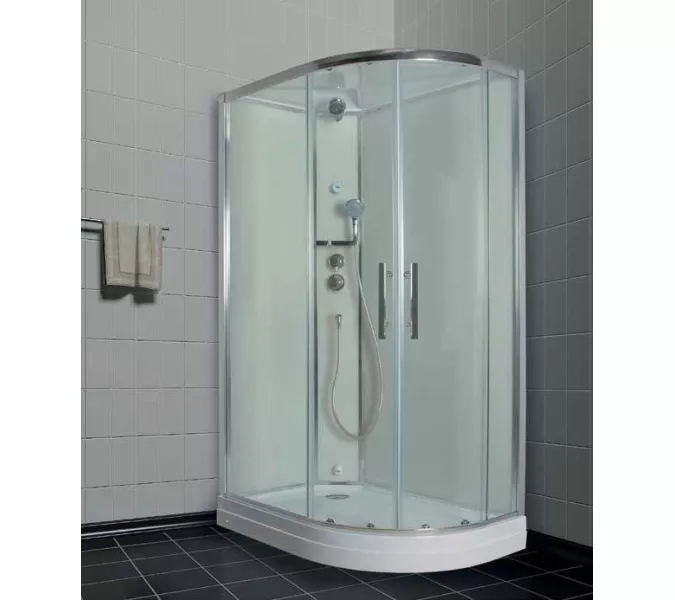 Душевая кабина асимметричная Timo Premium ILMA 902 L/R  120*80, Цвет стекла: прозрачное, Выбрать цвет: Хром, Ориентация: Левая, изображение 24