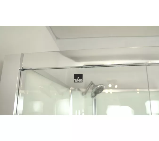 Душевая кабина асимметричная Timo Premium ILMA 902 L/R  120*80, Цвет стекла: прозрачное, Выбрать цвет: Хром, Ориентация: Левая, изображение 2