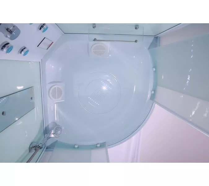 Душевая кабина четверть круга Timo ECO TE-0700/0780/0790 высокий поддон, Выбрать размер: 100x100 , Комплектация: гидромассаж, изображение 7