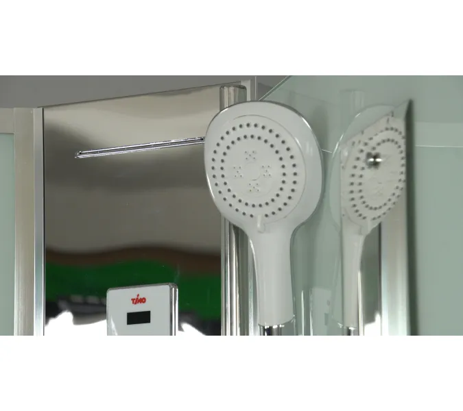 Душевая кабина четверть круга Timo COMFORT  T-8801/8809 F  низкий поддон, Выбрать размер: 100x100 , Цвет стекла: матовое, Комплектация: гидромассаж, изображение 12