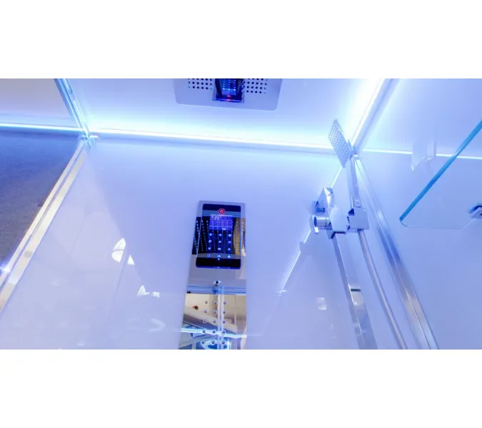 Душевая кабина прямоуг. Timo PREMIUM HELMA H-520 L/R 120х90,  баня, г/м, электрика , хромотерапия, Ориентация: Правая , изображение 7