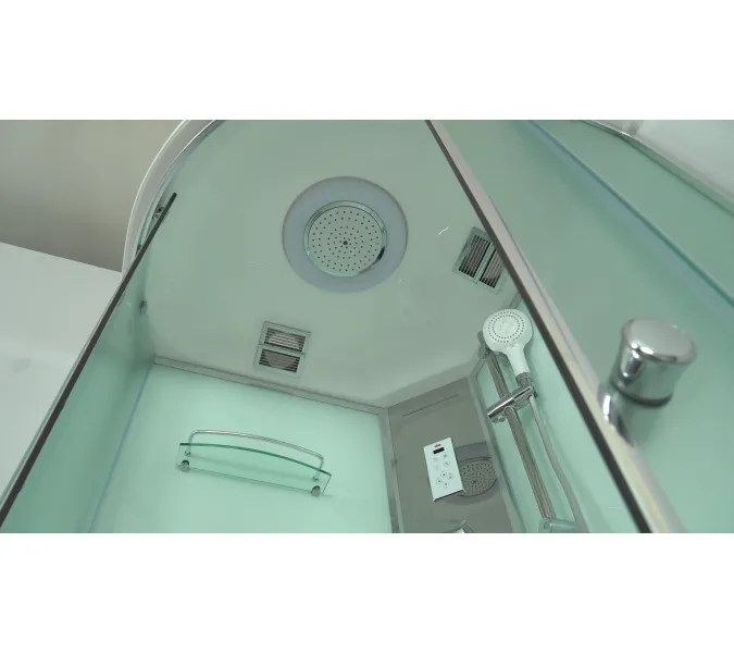 Душевая кабина четверть круга Timo COMFORT  T-8801/8809 F  низкий поддон, Выбрать размер: 100x100 , Цвет стекла: матовое, Комплектация: гидромассаж, изображение 6