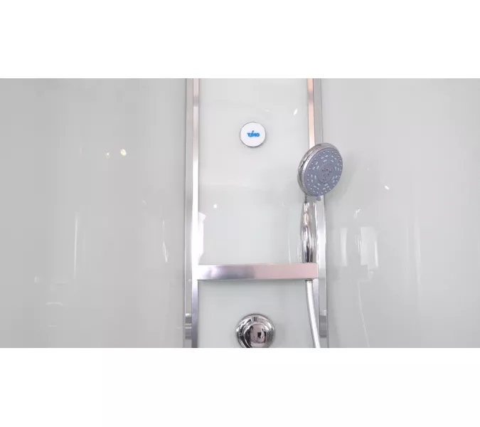 Душевая кабина четверть круга Timo Premium ILMA-909/901, Выбрать цвет: Хром, Выбрать размер: 100x100 , Внешний вид: без крыши, изображение 8