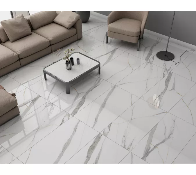 Керамогранит Angel Statuario_GT Белый 60x120 полир, изображение 15