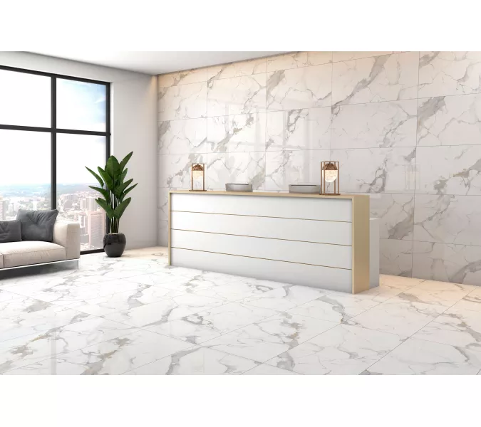 Керамогранит Calacatta Imperial_GT Белый 60х60/60x120 полир., Выбрать размер: 60*120, изображение 12