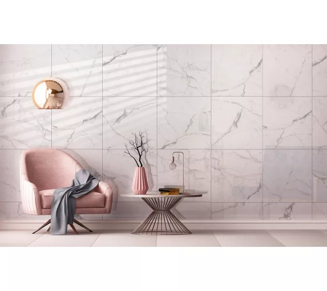 Керамогранит Elegant Statuario_GT Белый  60x60/60х120 полир., Выбрать размер: 60*60, изображение 17