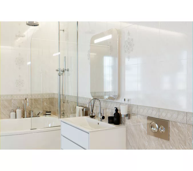 Декор керам. Gestia GT Бежевый 40*27, Выбрать цвет: Бежевый декор, Выбрать размер: 40х27, изображение 3