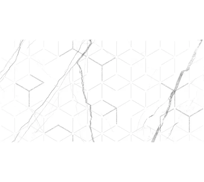 Декор керам. Siluet GT Бел. 50*25, Выбрать цвет: Белый декор