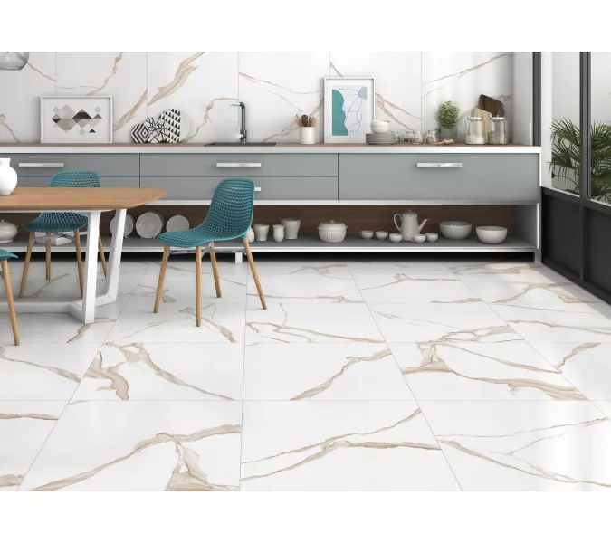 Плитка грес глаз. Majestic_GT Белый 60*60/60*120, Выбрать размер: 60*60, изображение 14