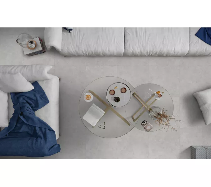 Плитка грес глаз. Onda_GT Светло-сер. 60*60/60*120, Выбрать цвет: Светло-серый, Выбрать размер: 60х60, изображение 13