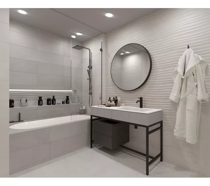 Плитка облиц. Eco Loft GT Светло-серый  60*25 (03), Выбрать цвет: Светло-серый рельеф, изображение 10