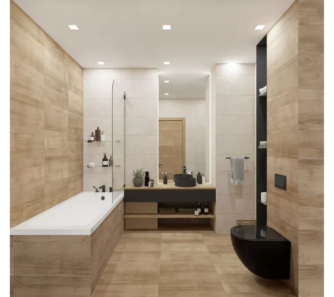 Керамогранит Nostrum_GT Светло-бежевый  30x60, Выбрать цвет: Светло-бежевый, изображение 13