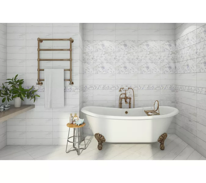 Плитка облиц. San Remo Белый  50*25 панно часть 1/2, Выбрать цвет: Панно 1, Выбрать размер: 50х25, изображение 2