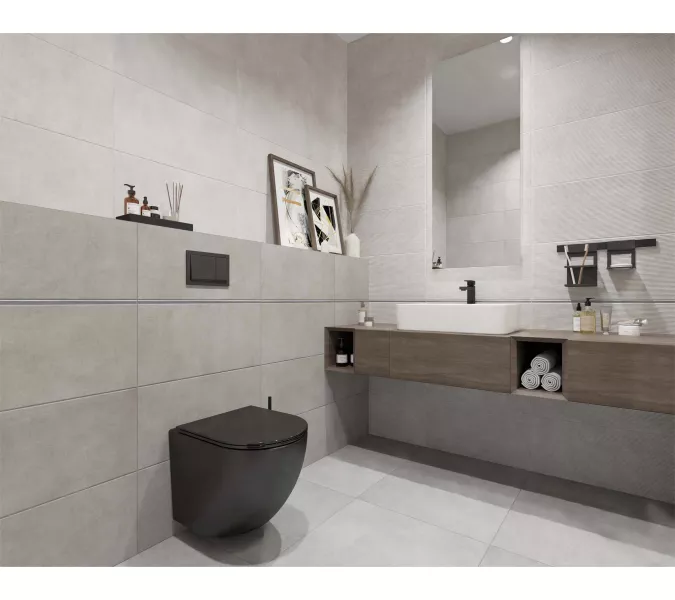 Плитка облиц. Urban GT Светло-серый 30x60 _line, Выбрать цвет: Серый LINE, изображение 9