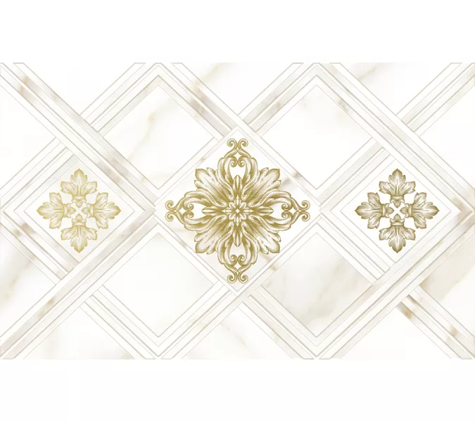 Декор керам. Calacatta Gold GT Белый 40*25 (01), геометрия, Выбрать цвет: Белый геометрия, Выбрать размер: 40х25, изображение 2