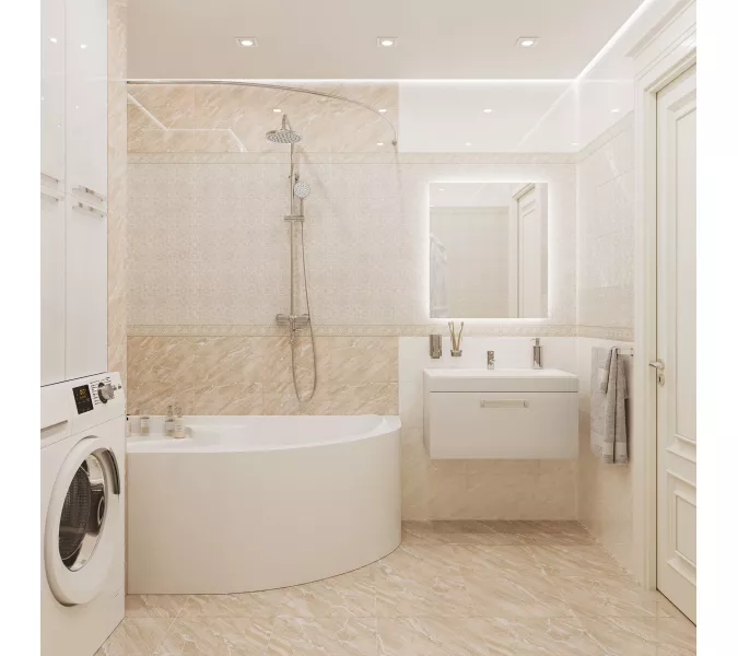 Плитка облиц. Gestia GT Бежевый  40*27 ornament plus, Выбрать цвет: Бежевый орнамент, Выбрать размер: 40х27, изображение 3