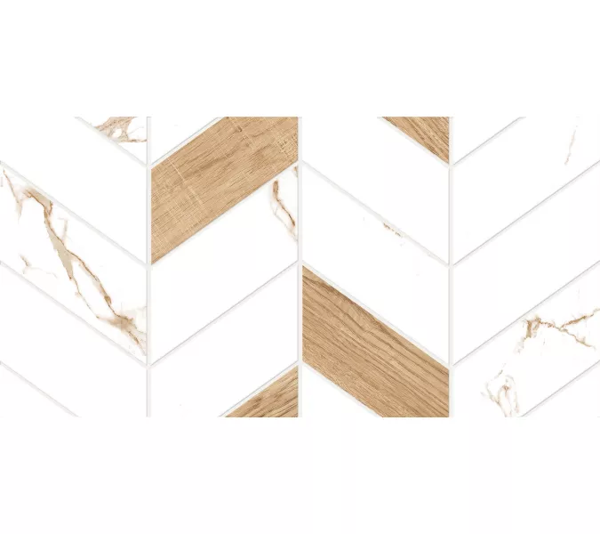 Плитка облиц. Marmaris GT Белый  50*25 геометрия