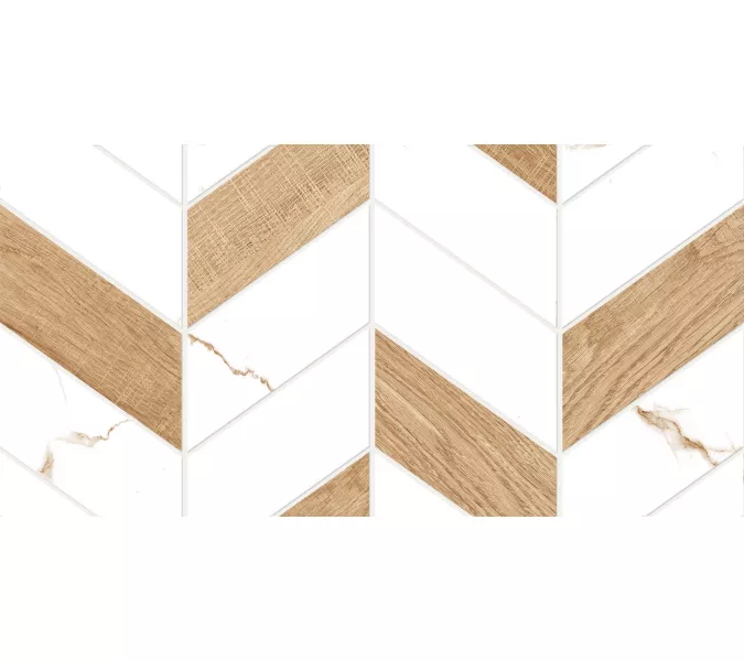 Плитка облиц. Marmaris GT Белый  50*25 геометрия, изображение 5