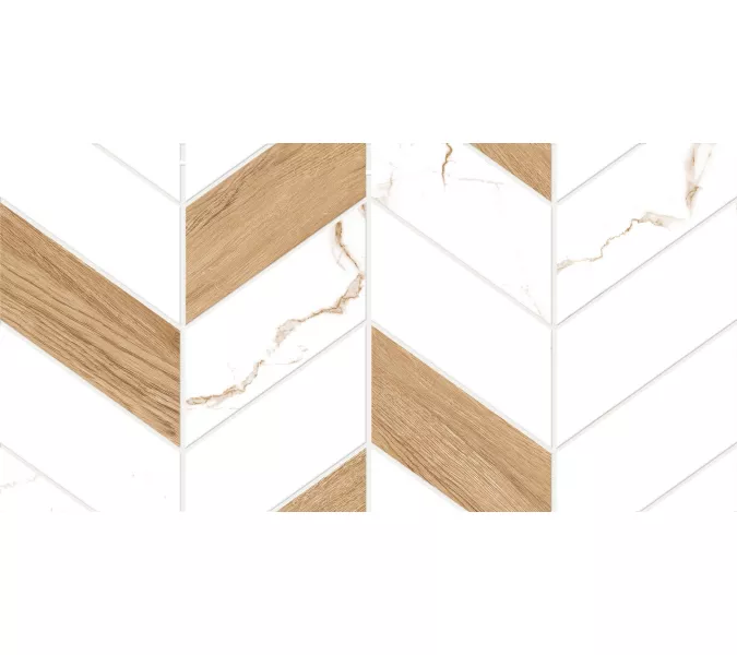 Плитка облиц. Marmaris GT Белый  50*25 геометрия, изображение 6