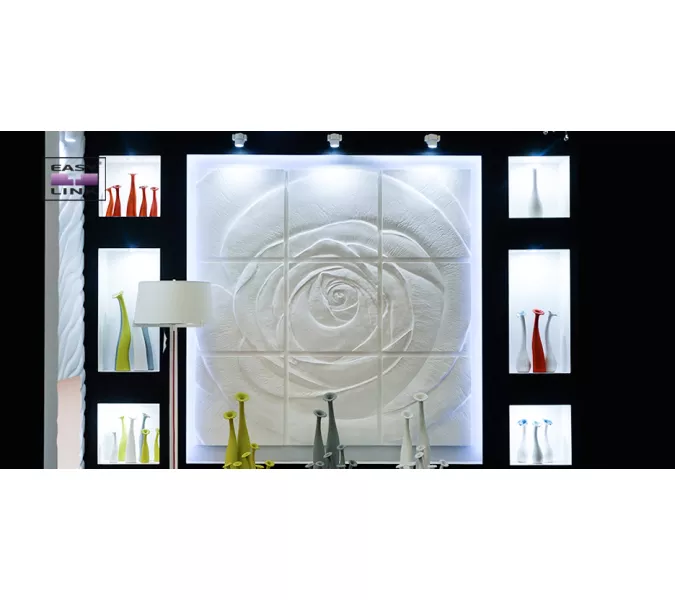 Панель-панно гипсовая 3D ARTPOLE ROSE ( комплект), изображение 3