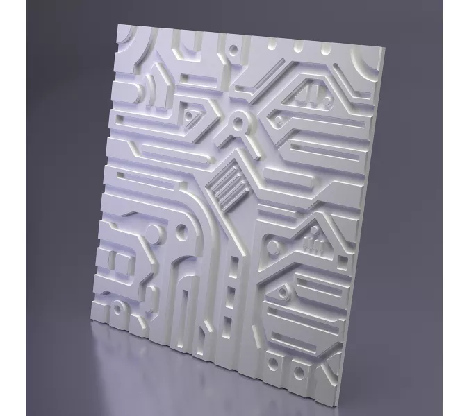 Панель гипсовая 3D ARTPOLE EX-MACHINA A /B, Внешний вид: Рисунок А