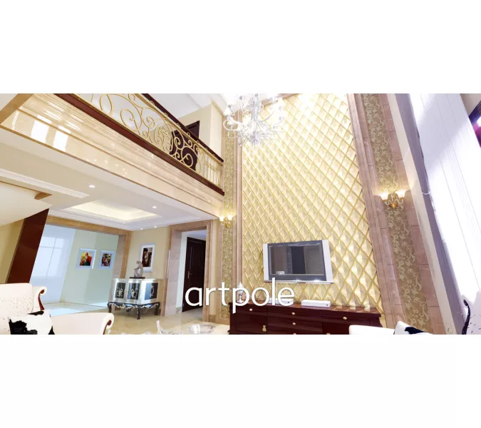 Панель гипсовая 3D ARTPOLE ROMBUS/глянец/мат, Внешний вид: Классика, изображение 3