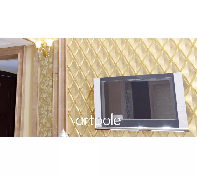 Панель гипсовая 3D ARTPOLE ROMBUS/глянец/мат, Внешний вид: Классика, изображение 4