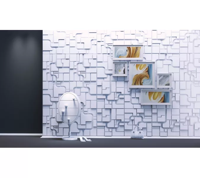 Панель гипсовая 3D ARTPOLE SPACE 1/2 + ( LED ), Внешний вид: Рисунок 1, изображение 2