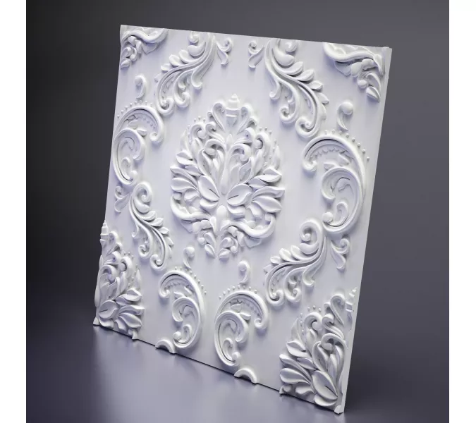 Панель гипсовая 3D ARTPOLE VALENCIA/LED, Внешний вид: Без подсветки