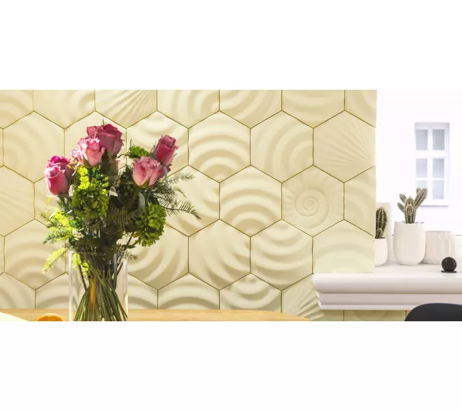 Панель гипсовая 3D ARTPOLE HEKSA, Внешний вид: ALFA, изображение 12