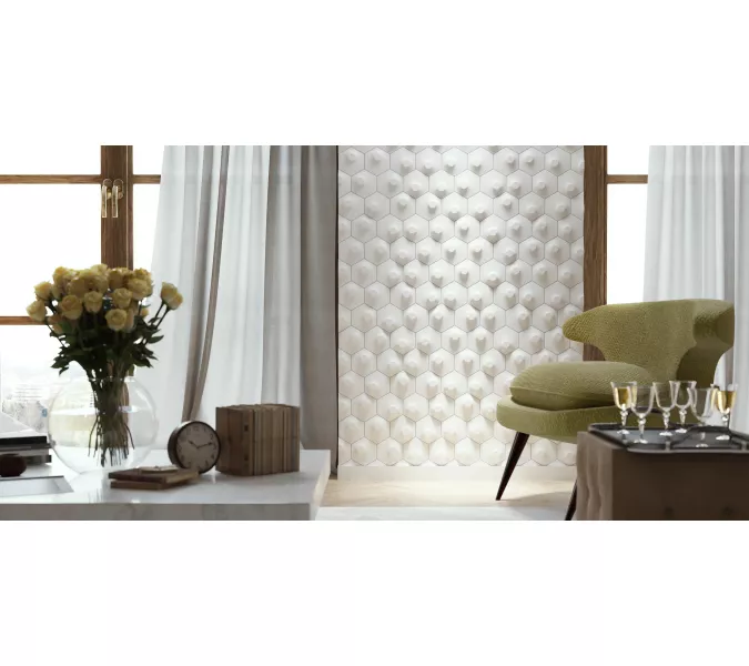 Панель гипсовая 3D ARTPOLE HEKSA, Внешний вид: ALFA, изображение 10