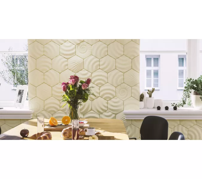 Панель гипсовая 3D ARTPOLE HEKSA, Внешний вид: ALFA, изображение 13