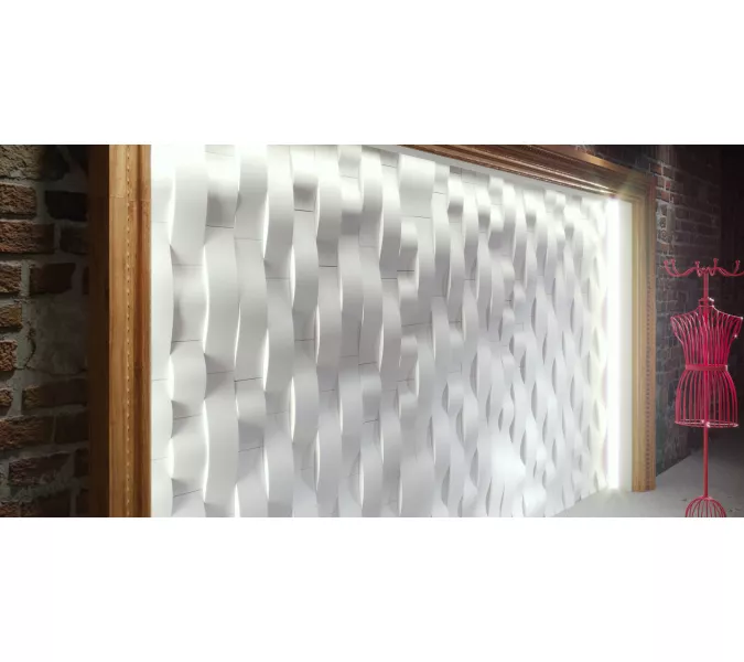 Панель гипсовая 3D ARTPOLE  STREAM small/big, Внешний вид: SMALL, изображение 3