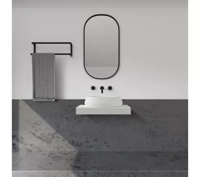 Раковина накладная ABBER Stein AS2605 белая матовая, изображение 3