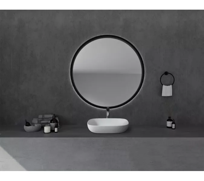 Раковина накладная ABBER Stein AS2620 белая матовая, изображение 2