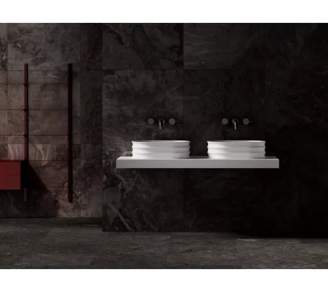 Раковина накладная ABBER Stein AS2650 белая матовая, изображение 3