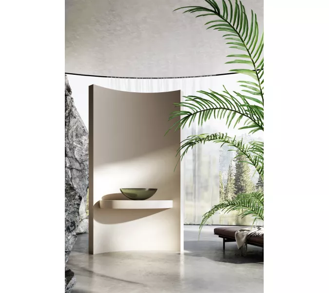 Раковина накладная прозрачная ABBER Kristall AT2802Vesuvian оливковая, Выбрать цвет: оливковый, изображение 3