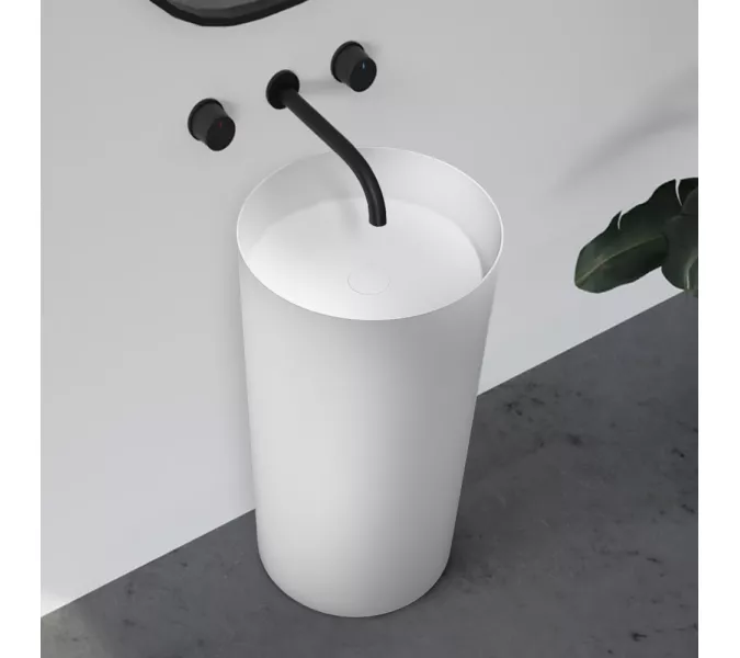 Раковина отдельностоящая ABBER Stein AS2506 белая матовая