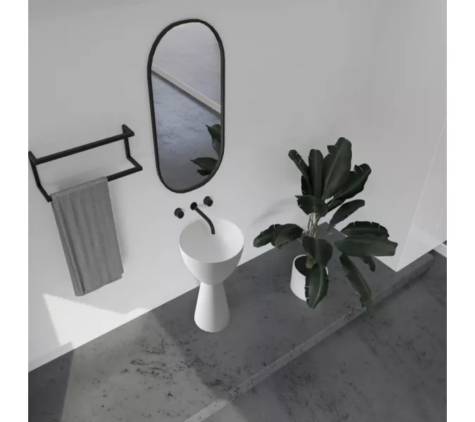 Раковина отдельностоящая ABBER Stein AS2507 белая матовая, изображение 4