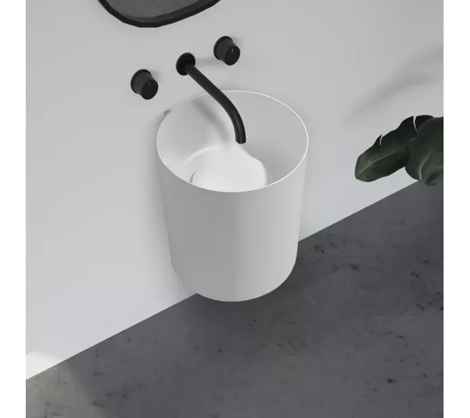 Раковина подвесная ABBER Stein AS2624 белая матовая