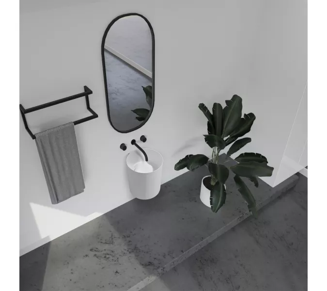 Раковина подвесная ABBER Stein AS2624 белая матовая, изображение 2