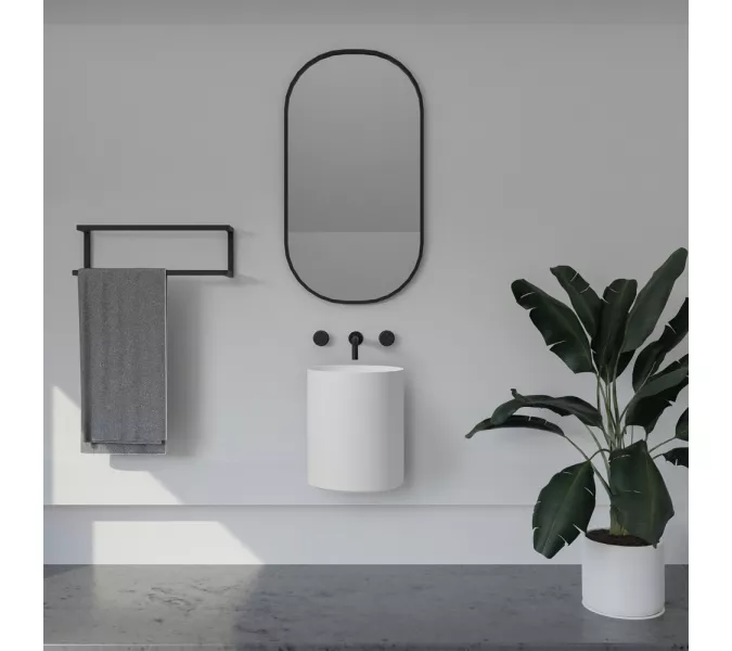 Раковина подвесная ABBER Stein AS2624 белая матовая, изображение 3