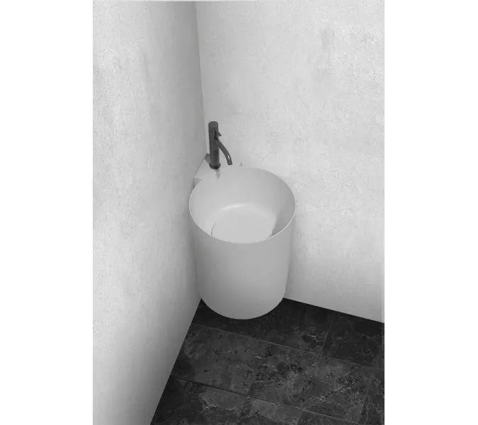 Раковина подвесная ABBER Stein AS2625 белая матовая, изображение 2