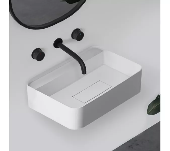 Раковина подвесная ABBER Stein AS2626 белая матовая