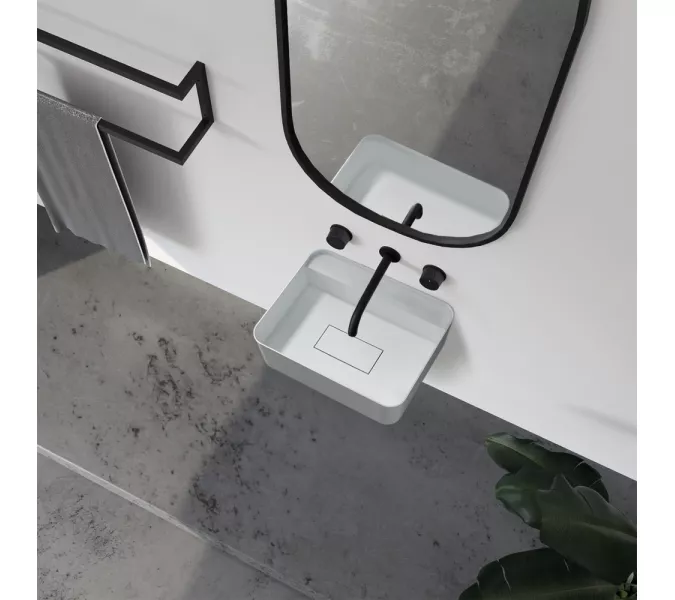 Раковина подвесная ABBER Stein AS2626 белая матовая, изображение 4