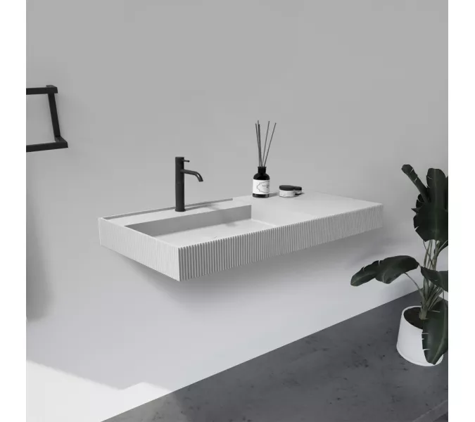 Раковина подвесная ABBER Stein AS2628 белая матовая, изображение 2