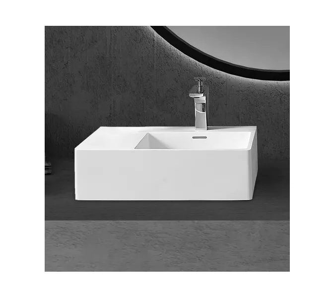 Раковина подвесная ABBER Stein AS2644 L/R белая матовая, Ориентация: Правая 