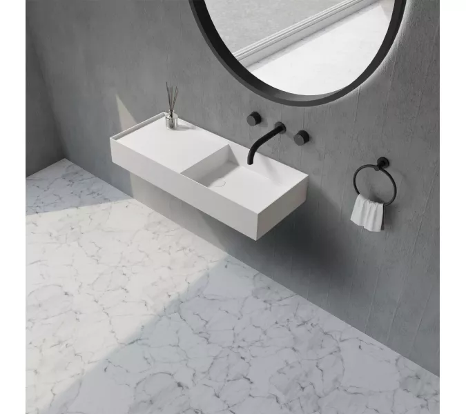 Раковина подвесная ABBER Stein AS2648 белая матовая, изображение 2