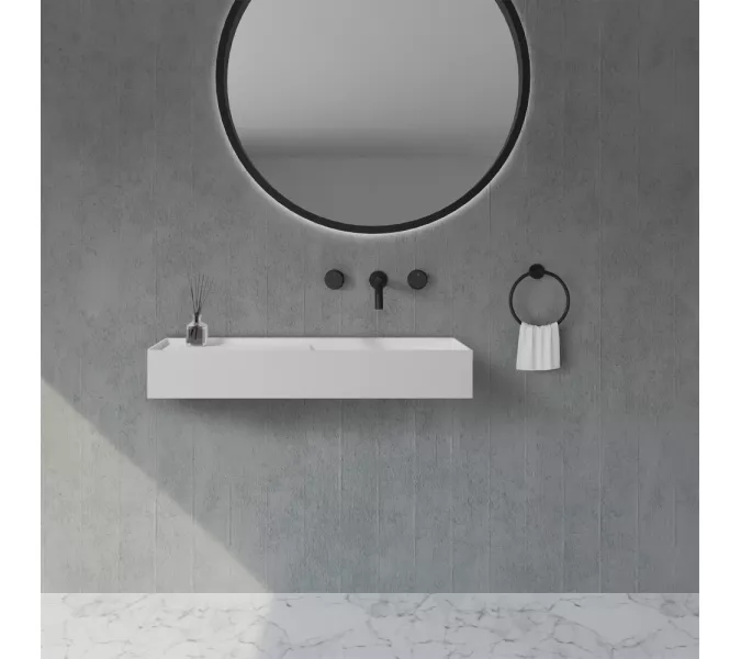 Раковина подвесная ABBER Stein AS2648 белая матовая, изображение 3