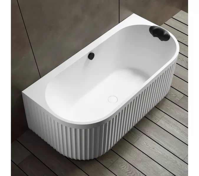 Ванна из искусственного камня ABBER Leipzig 170х80 белая матовая, Выбрать цвет: Белая, изображение 7